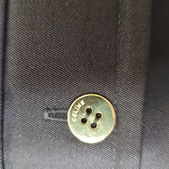 Celine Wool Skirt with Gold Buttons - Picture 3 of 13